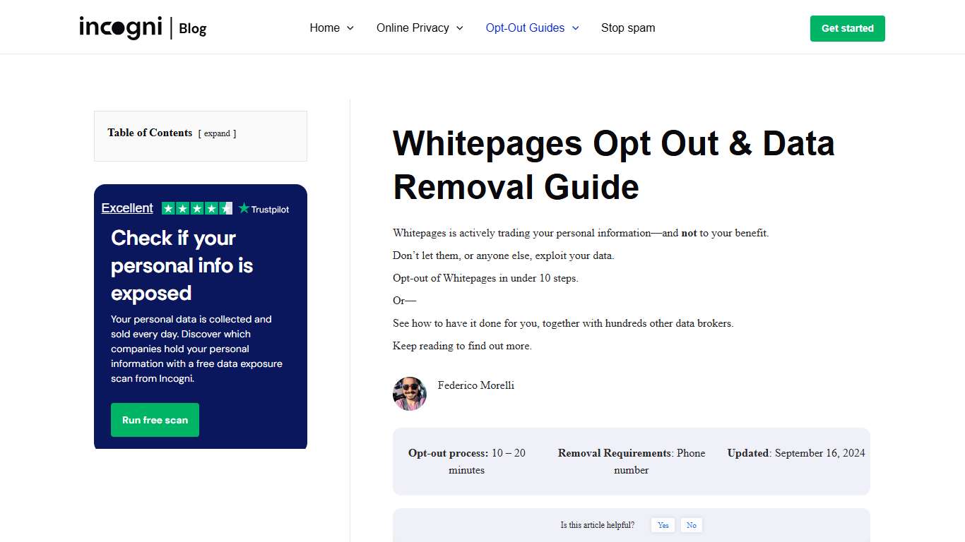 Whitepages.com Opt-Out & Easily Remove Yourself in 2026