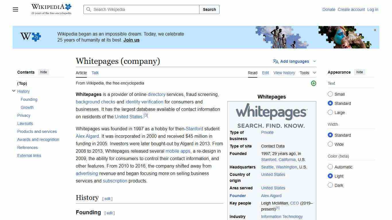 Whitepages (company) - Wikipedia